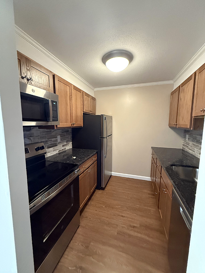 One bedroom apartment kitchen